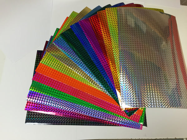 Bulk  Sheets of  Holographic Vinyls.  50 sheet minimum