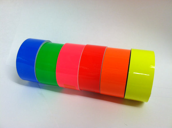 Wide Rolls of High Visibility Tape, Fluorescents, Neon Tape