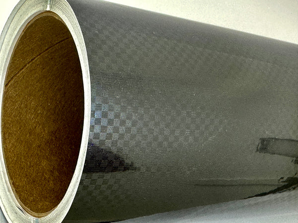 Long-Life Carbon Fiber  Vinyl, Black, 12 inch x 10 feet