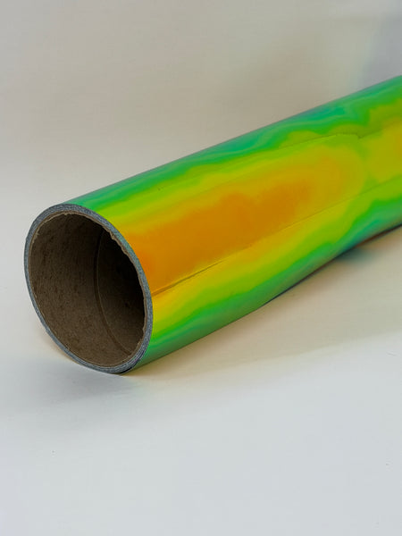 GREEN OPAL Adhesive Vinyl for Graphics and Decals. Red Copper Shift