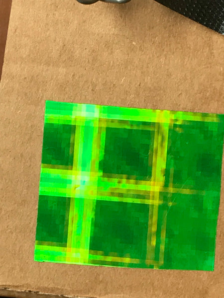 PLAID Sign Vinyl, Holographic Hyperplaid, choose your color