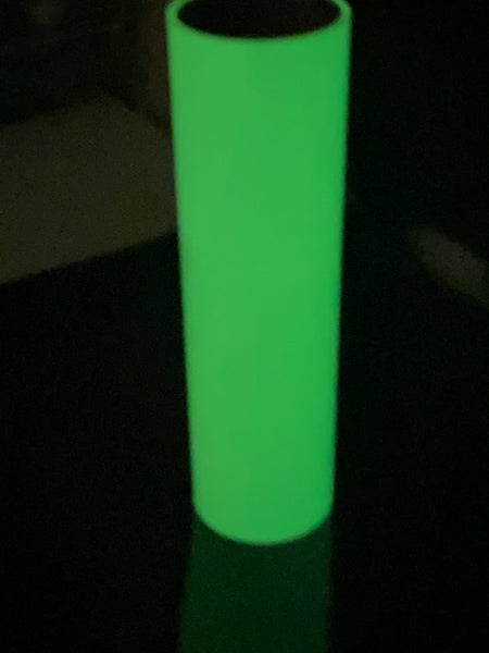 Glow in the Dark Vinyl,  Choose Color and Size Phosphorescent