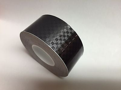 BLACK Carbon Fiber  Vinyl Tape 3" x 25 feet