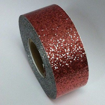 6 Rolls of Glitter Flake Vinyl Tape,  choose your color and sizes. Sparkle Tape