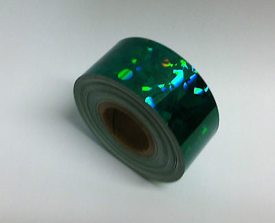 HoloCrystal Tape, choose your color and size, 50 foot rolls of Holographic Tape