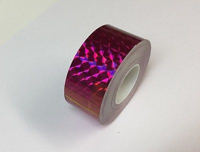 Holographic Prism Tape, 1 Inch x 25 feet, Choose Any Color,  1/4' Mosaic