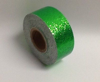 6 Rolls of Glitter Flake Vinyl Tape,  choose your color and sizes. Sparkle Tape