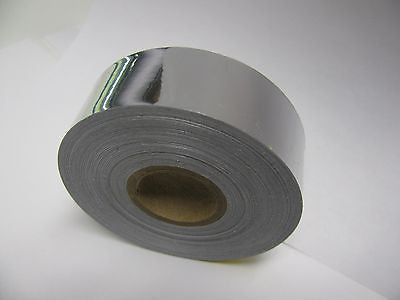 Silver Chrome Vinyl Tape, Choose Your Size, Adhesive Coated Plastic