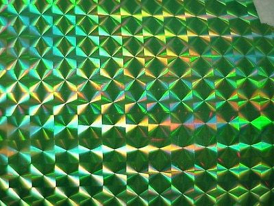 Sheets of Holographic PRISM Sign Vinyl, Choose Size and Color, 1/4" Mosaic