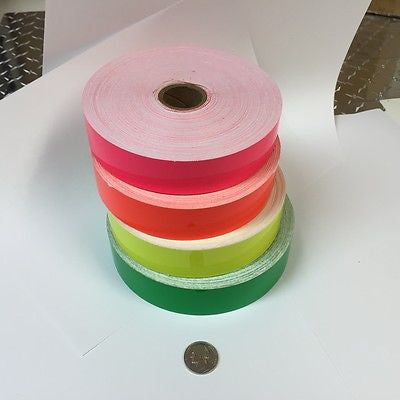 FLUORESCENT TAPE  your color choice, 1 Inch x 150 feet, High Visibility Tape