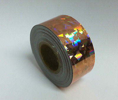 HoloCrystal Tape, choose your color and size, 50 foot rolls of Holographic Tape
