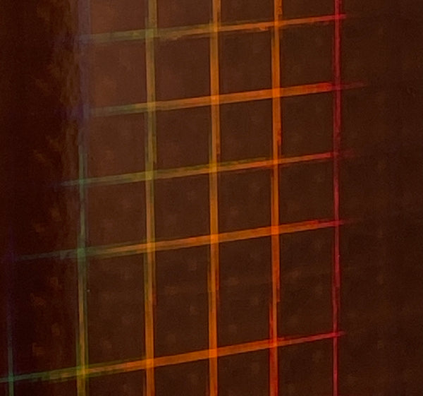 PLAID Sign Vinyl, Holographic Hyperplaid, choose your color