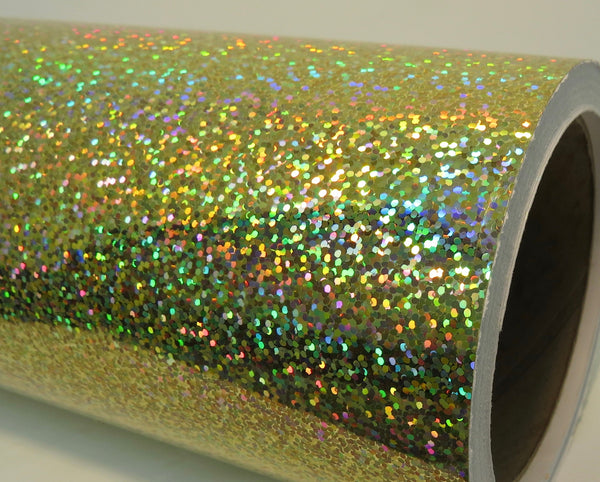 Metal Flake Sparkle Vinyl, Holographic Diffraction Vinyl, 24 inch x 30 foot rolls.