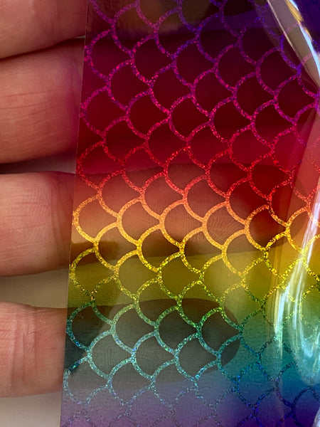Multi Color Holographic Vinyls, choose pattern and size, 12" wide