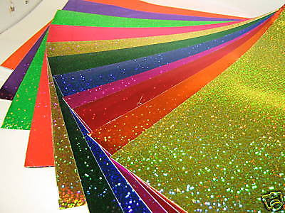 Sample Packs Sign Vinyl  3" x 4" sheets chromes, glittering, FLAKE, prism,