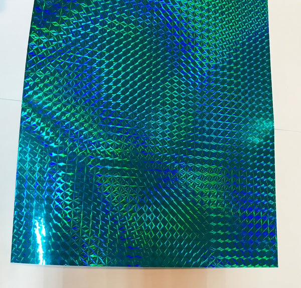Sheets of Holographic PRISM Sign Vinyl, Choose Size and Color, 1/4" Mosaic