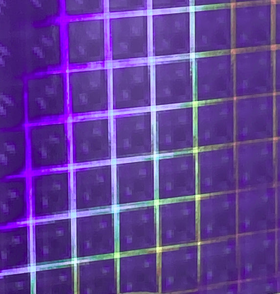 PLAID Sign Vinyl, Holographic Hyperplaid, choose your color