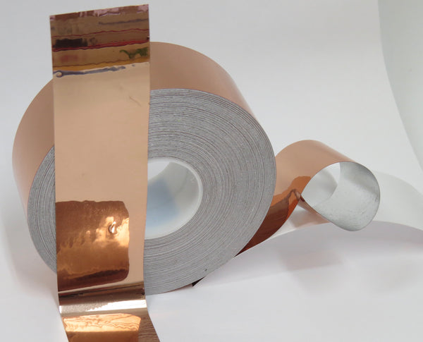 Wide rolls of Colored Chrome Tape, Mirror-like Metallic Sticky Smooth Plastic Tape