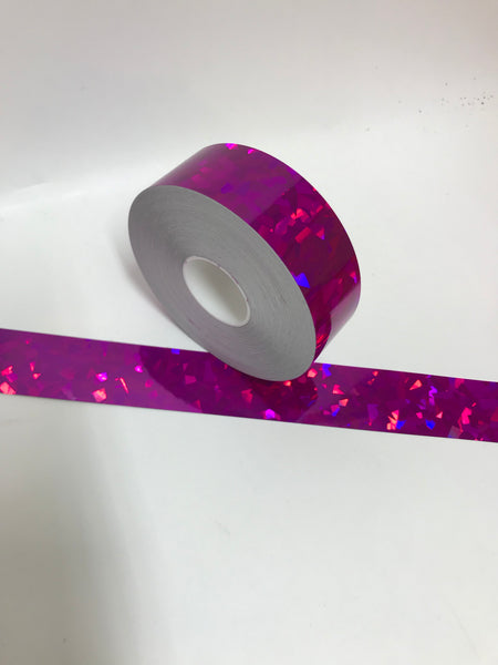 HoloCrystal Tape, choose your color and size, 50 foot rolls of Holographic Tape