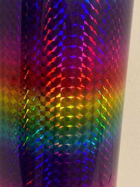 Multi Color Holographic Vinyls, choose pattern and size, 12" wide