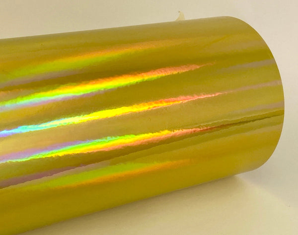 SHEETS of Oil Slick RAINBOW Holographic Sign Vinyl, Choose  Color and Size
