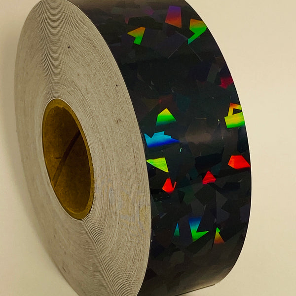 HoloCrystal Tape, choose your color and size, 50 foot rolls of Holographic Tape