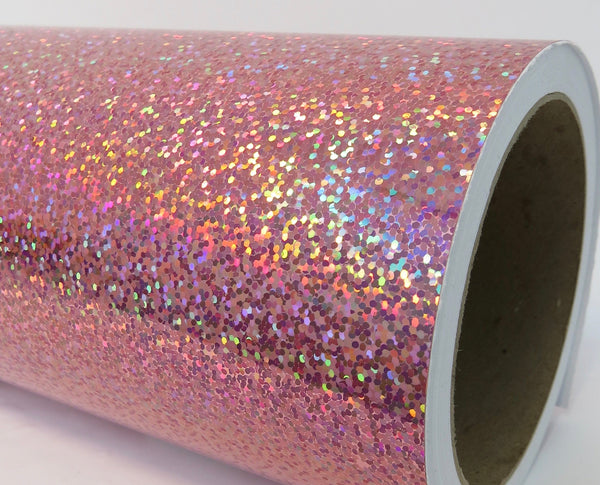 Metal Flake Sparkle Vinyl, Holographic Diffraction Vinyl, 24 inch x 30 foot rolls.