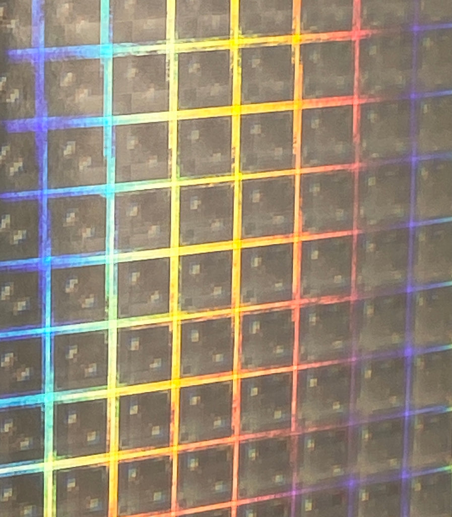 PLAID Sign Vinyl, Holographic Hyperplaid, choose your color