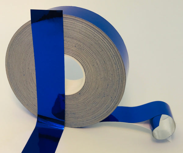 Wide rolls of Colored Chrome Tape, Mirror-like Metallic Sticky Smooth Plastic Tape