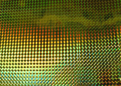 Sheets of Holographic PRISM Sign Vinyl, Choose Size and Color, 1/4" Mosaic