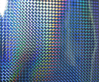 Sheets of Holographic PRISM Sign Vinyl, Choose Size and Color, 1/4" Mosaic