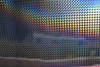 Sheets of Holographic PRISM Sign Vinyl, Choose Size and Color, 1/4" Mosaic