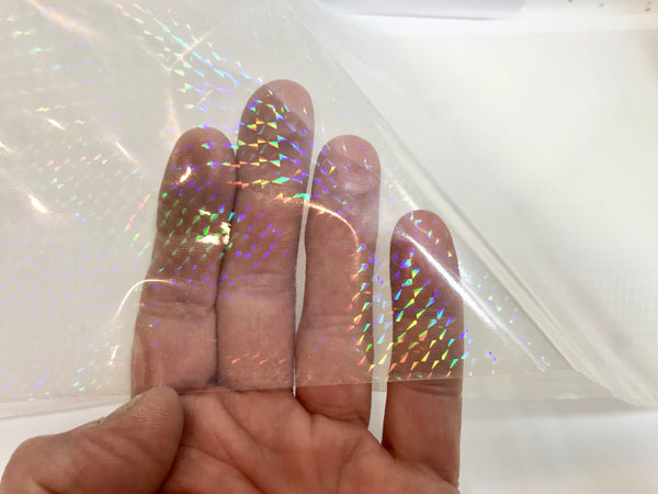 Holographic Overlay Vinyl, Pick Your Pattern and Size, Novelty Grade