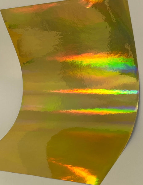 SHEETS of Oil Slick RAINBOW Holographic Sign Vinyl, Choose  Color and Size