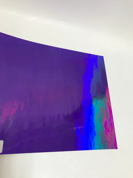 SHEETS of Oil Slick RAINBOW Holographic Sign Vinyl, Choose  Color and Size