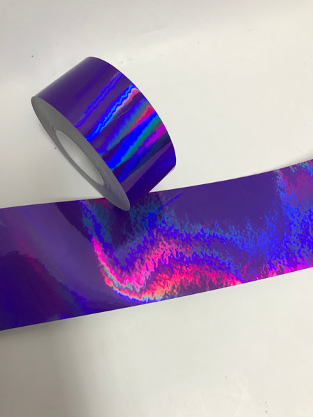 Roll of Holographic Rainbow Oil Slick Tape, choose your color and size, OILSLICK