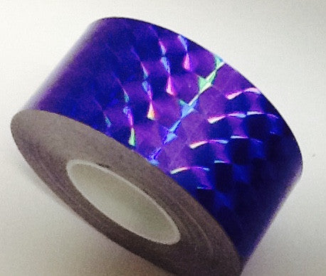 1 inch x 150 foot rolls of Prism Tape, Holographic Iridescent 1/4" Mosaic