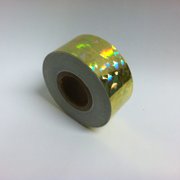 HoloCrystal Tape, choose your color and size, 50 foot rolls of Holographic Tape