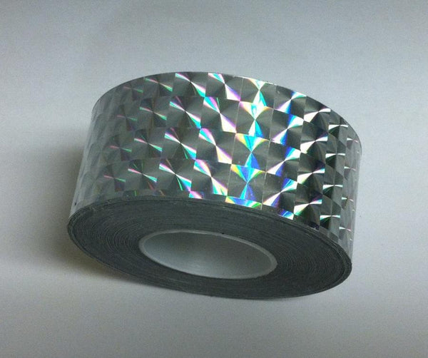 1 inch x 150 foot rolls of Prism Tape, Holographic Iridescent 1/4" Mosaic