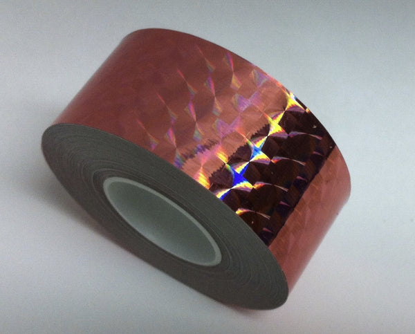 1 inch x 150 foot rolls of Prism Tape, Holographic Iridescent 1/4" Mosaic