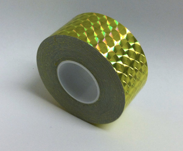 1 inch x 150 foot rolls of Prism Tape, Holographic Iridescent 1/4" Mosaic