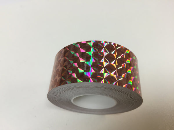 Prism Tape, Choose Your Color and Size, Holographic 1/4" Mosaic, Iridescent Tape.