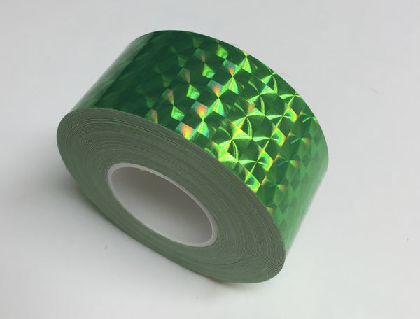 1 inch x 150 foot rolls of Prism Tape, Holographic Iridescent 1/4" Mosaic