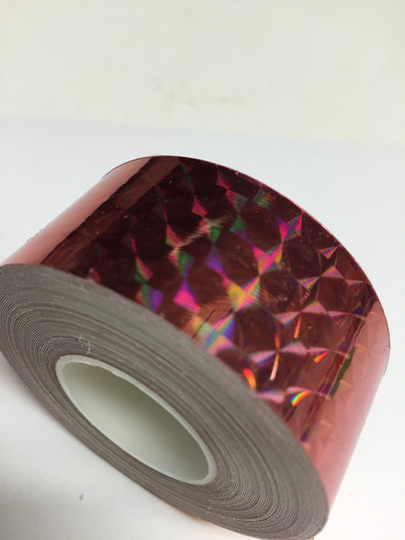 1 inch x 150 foot rolls of Prism Tape, Holographic Iridescent 1/4" Mosaic