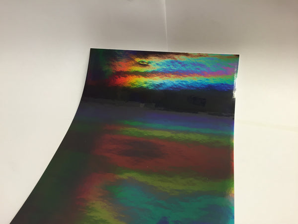 Rainbow Car Wrap, Stretchable holographic vinyl, OILSLICK
