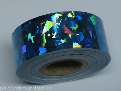 HoloCrystal Tape, choose your color and size, 50 foot rolls of Holographic Tape