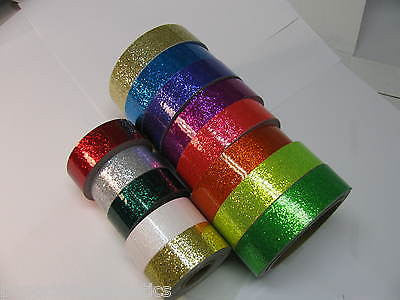 6 Rolls of Glitter Flake Vinyl Tape,  choose your color and sizes. Sparkle Tape