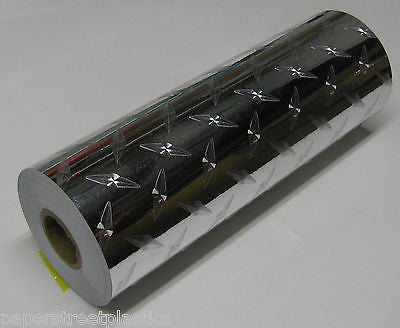 Diamond Plate Metallic Border Vinyl 8 " x 30 Ft, Silver