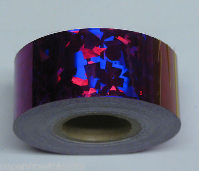 HoloCrystal Tape, choose your color and size, 50 foot rolls of Holographic Tape
