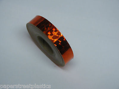 10 rolls of Prism Tape, 1/2 Inch x 25 ft, Your color choices, Holographic Mosaic